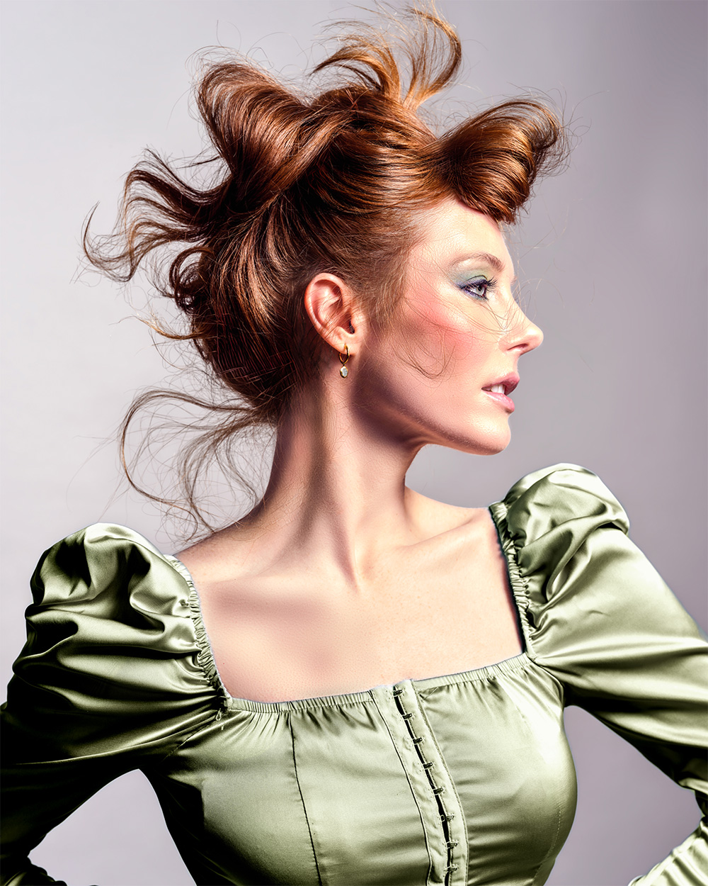 Copper Updo - Claire Morley & Stephen Chapman - BHA North Eastern Hairdresser of the Year 2026 Finalist Collection